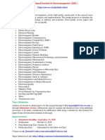 International Journal of Electromagnetics (IJEL)