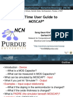 First Time User Guide To Moscap : Network For Computational Nanotechnology (NCN)