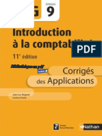 Nathan - DCG UE 9 - Introduction À La Comptabilité - Manuel & Applications - 11e Édition 2017 - Corrigés PDF