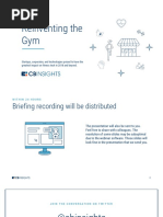 Reinventing the Gym