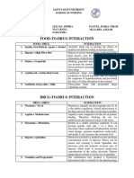 Food-To-Drug Interaction