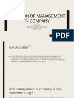 Importance of Management in Achieving Company Success