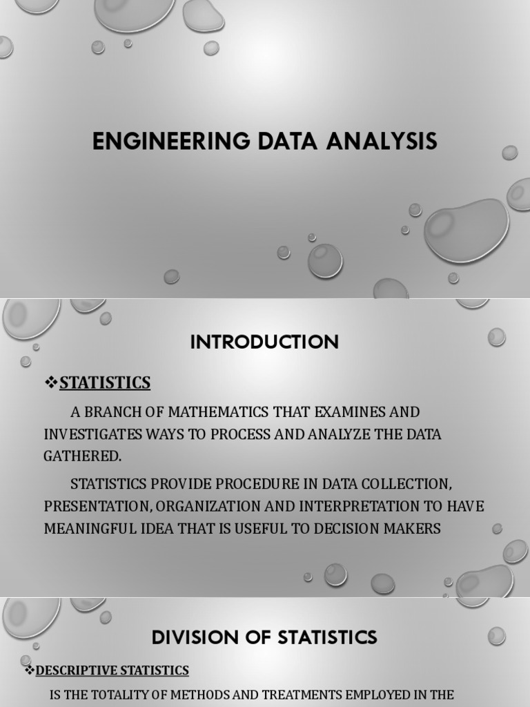 Engineering Data Analysis | Download Free PDF | Sampling (Statistics ...