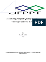 Measuring Airport Quality Services: - Passenger Centered Model