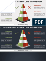 Opposing Ideas Traffic Cone PPT