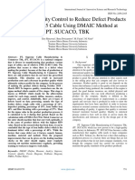 Analysis of Quality Control To Reduce Defect Products in Steel K-015 Cable Using DMAIC Method at PT. SUCACO, TBK