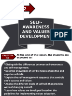 Lesson 2: Self-Awareness and Values Development