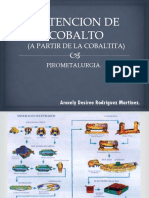 Proceso pirometalurgico cobalto