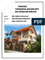 Proposed Two Storey Residencial Building With Structural Design and Analysis