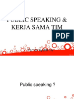 Public Speaking & Kerja Sama Tim