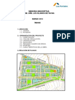 Memoria - Descriptiva - Los Alamos de Tacna (Rectificado)