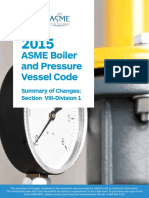 ASME Boiler and Pressure Vessel Code: Summary of Changes: Section VIII-Division 1