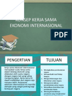 Konsep Kerja Sama Ekonomi Internasional