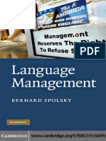 Bernard Spolsky - Language Management (2009)