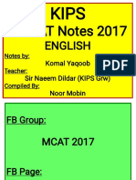 English Notes by Komal Yaqoob