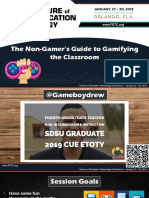 The Non-Gamer's Guide to Gamifying the Classroom
