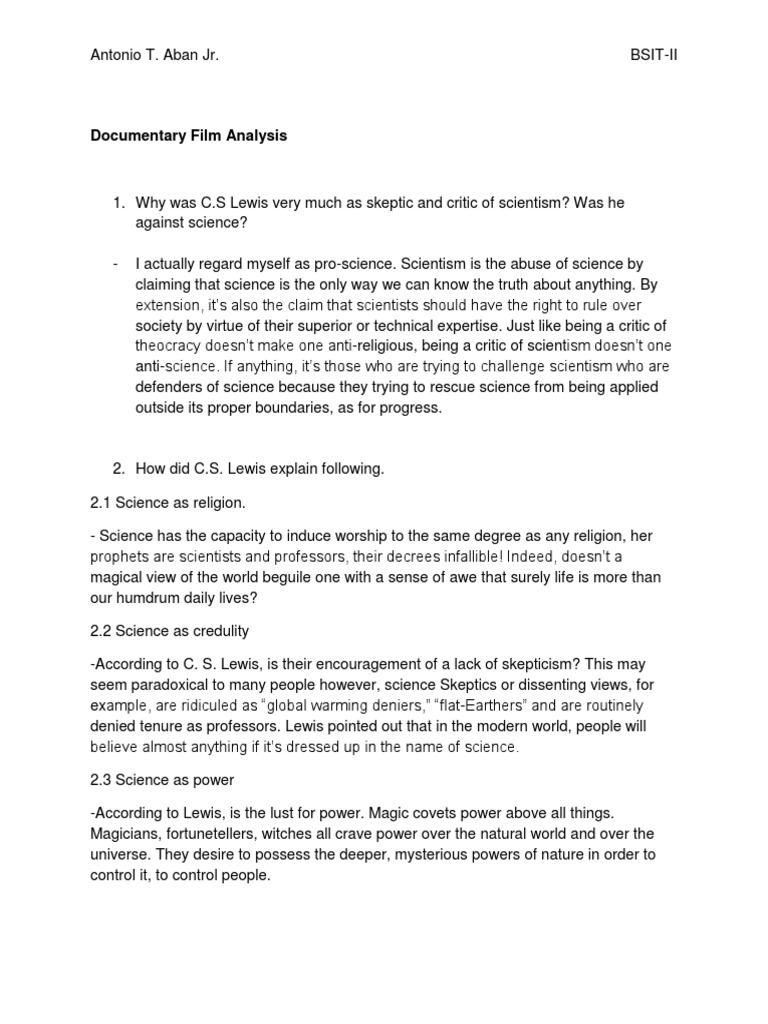 1.Assignment_Documentary Film Analysis