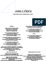 Song Lyrics