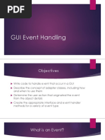 GUI Event Handling