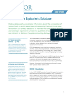 Food Patterns Equivalents Database: Case Study