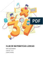 Club de Matemáticas Lúdicas