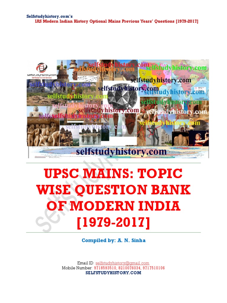 Modern History Question Bank 1979 2018 3 PDF British Raj Mahatma