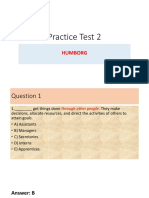 Practice Test 2: Humborg