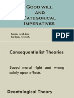 Kant's Categorical Imperatives and Moral Theories