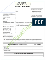 Format Biodata Taaruf