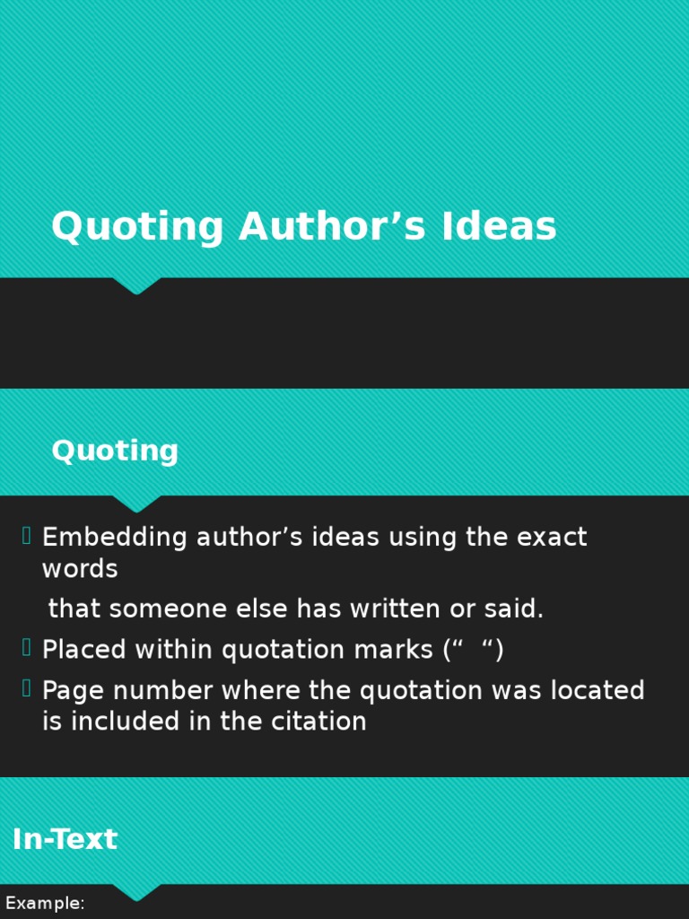 Quoting PDF Sic Bracket