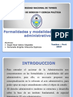 Formalidades y Modalidades Del Acto Administrativo 1