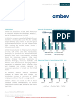Ambev SA: Highlights Income Statement, Consolidated, BRL MN