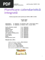 0 Planificare Anuala Integrata Clasa a Iiia. 20192020docx