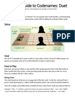Codenames Duet Quick Guide