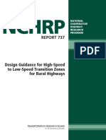 Design Guidance for High-Speed to Low-Speed Transition Zones for Rural Highways