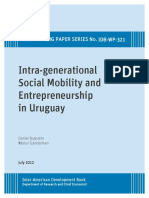 Intra-Generational Social Mobility and Entrepreneurship in Uruguay