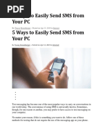 5 Ways To Easily Send SMS From Your PC 5 Ways To Easily Send SMS From Your PC