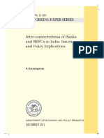 Interconnectedness of Banks and NBFCS, Karunagaran, RBI PDF