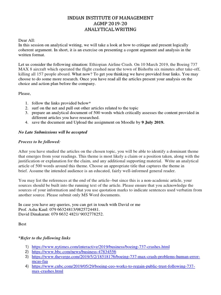 AGMP (Final 1) - Academic Writing - Assignmt 2019-20 | PDF | Cognition