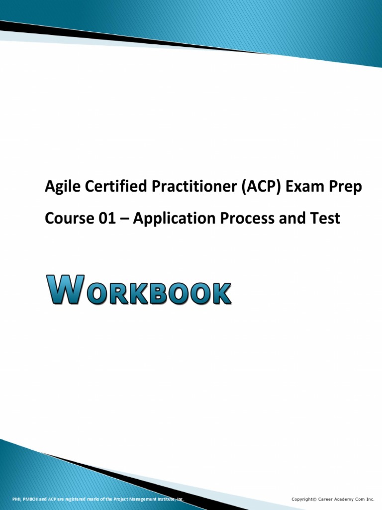 Agile Certified Practitioner (ACP) Exam Prep Course 01 - Application ...