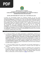 Edital Reitoria-SRH Nº 1 - 2019 - CONSOLIDADO - 24 de Julho de 2019