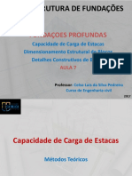 Estrutura de Fundações Aula 7