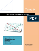 Tema 9 Sistemas de Ecuaciones Lineales