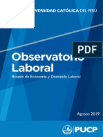 Boletín de Economía y Demanda Laboral - II Trimestre - Agosto 2019