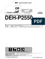 Service Manual: DEH-P2550