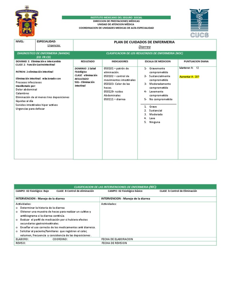Plan de Cuidados de Enfermería Caso 1 PDF Enfermería Medicamentos con receta