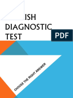 English Diagnostic Test