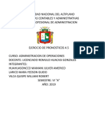 Pronósticos de millas con diferentes métodos