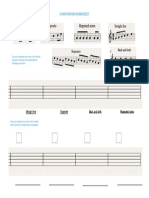 Composition Worksheet: Straight Line Opposite Back and Forth Repeated Notes