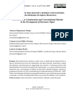 Construções Com Tema Marcado e Máximas Conversacionais No Desenvolvimento de Tópicos Discursivos